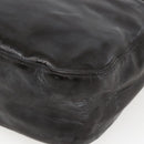PRADA Hand Bag Leather Brown Silver Auth bs33238-15