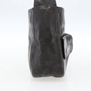PRADA Hand Bag Leather Brown Silver Auth bs33238-3