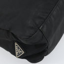 PRADA Tragetasche Nylon Schwarz Silber Auth bs33240-15