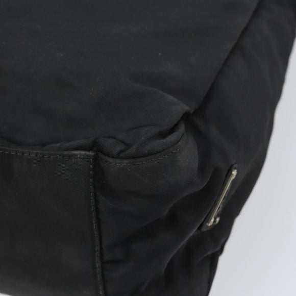 PRADA Tragetasche Nylon Schwarz Silber Auth bs33240