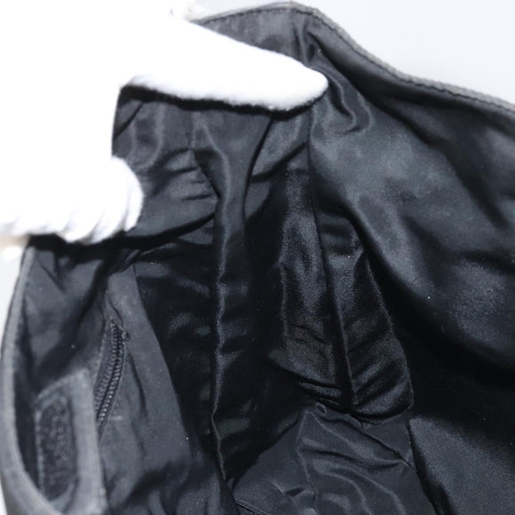 PRADA Tragetasche Nylon Schwarz Silber Auth bs33240