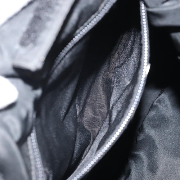 PRADA Tragetasche Nylon Schwarz Silber Auth bs33240