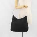 PRADA Tragetasche Nylon Schwarz Silber Auth bs33240-24