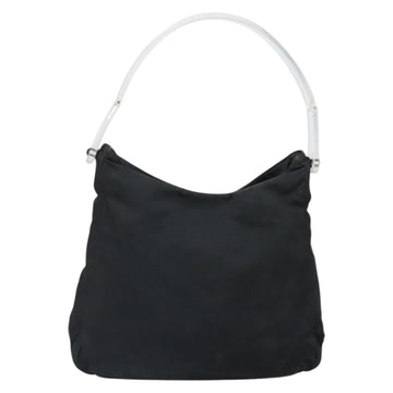 PRADA Tote Bag Nylon Black Silver Auth bs33240 - 0