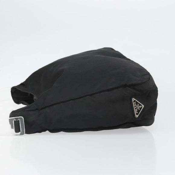 PRADA Tragetasche Nylon Schwarz Silber Auth bs33240
