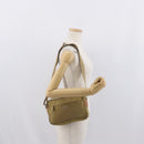 PRADA Shoulder Bag Nylon Beige Silver Auth bs33242-24