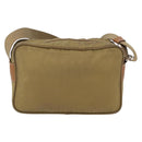 PRADA Shoulder Bag Nylon Beige Silver Auth bs33242-3