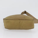 PRADA Shoulder Bag Nylon Beige Silver Auth bs33242-9