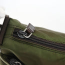 PRADA Umhängetasche Nylon Khaki Silber Auth bs33243-10