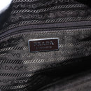 PRADA Umhängetasche Nylon Khaki Silber Auth bs33243-19