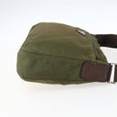 PRADA Umhängetasche Nylon Khaki Silber Auth bs33243-4
