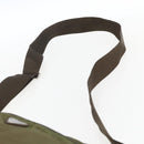PRADA Umhängetasche Nylon Khaki Silber Auth bs33243-8