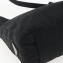 PRADA Tote Bag Nylon Black Silver Auth bs33244-14