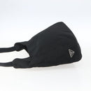 PRADA Tote Bag Nylon Black Silver Auth bs33244-3