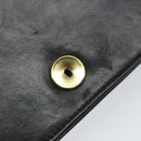 CHANEL Matelasse Chain Shoulder Bag Lamb Skin Black Gold CC Auth bs33250-16