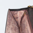 CHANEL Matelasse Chain Shoulder Bag Lamb Skin Black Gold CC Auth bs33250-21