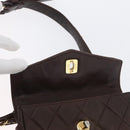 CHANEL Matelasse Waist bag Lamb Skin Brown Gold CC Auth bs33252-19