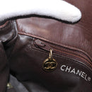 CHANEL Matelasse Waist bag Lamb Skin Brown Gold CC Auth bs33252-24