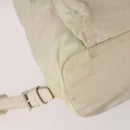 PRADA Backpack Nylon White Silver Auth bs33253-17