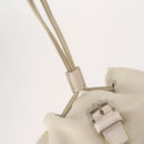 PRADA Backpack Nylon White Silver Auth bs33253-21