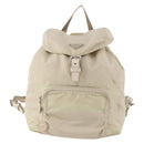 PRADA Backpack Nylon White Silver Auth bs33253-13
