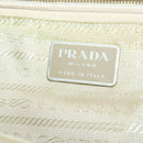 PRADA Backpack Nylon White Silver Auth bs33253-24