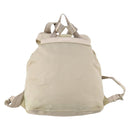 PRADA Backpack Nylon White Silver Auth bs33253-2