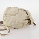 PRADA Backpack Nylon White Silver Auth bs33253-3