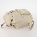 PRADA Backpack Nylon White Silver Auth bs33253-4