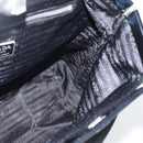 PRADA Tote Bag Nylon Black Silver Auth bs33254-18