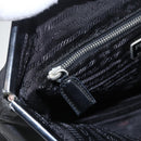 PRADA Tote Bag Nylon Black Silver Auth bs33254-20