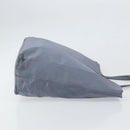 PRADA Tote Bag Satin Blue Silver Auth bs33255-4