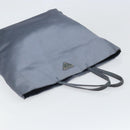 PRADA Tote Bag Satin Blue Silver Auth bs33255-6