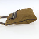 PRADA Shoulder Bag Nylon Beige Silver Auth bs33257-3