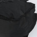 PRADA Hand Bag Nylon Black Gold Auth bs33258-9
