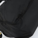 PRADA Hand Bag Nylon Black Gold Auth bs33258-14