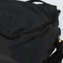 PRADA Hand Bag Nylon Black Gold Auth bs33258-15
