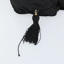 PRADA Hand Bag Nylon Black Gold Auth bs33258-10