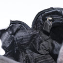 PRADA Hand Bag Nylon Black Gold Auth bs33258-19