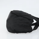 PRADA Hand Bag Nylon Black Gold Auth bs33258-3