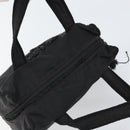 PRADA Hand Bag Nylon Black Gold Auth bs33258-6