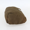 PRADA Buidel Nylon Bruin Zilver Auth bs33260-4