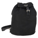 PRADA Backpack Nylon Black Silver Auth bs33265-1