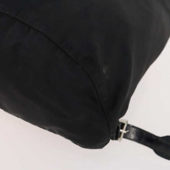 PRADA Backpack Nylon Black Silver Auth bs33265