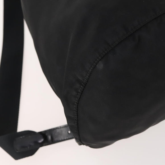 PRADA Backpack Nylon Black Silver Auth bs33265