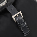 PRADA Backpack Nylon Black Silver Auth bs33265-19