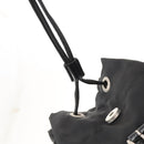 PRADA Backpack Nylon Black Silver Auth bs33265-20