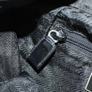 PRADA Backpack Nylon Black Silver Auth bs33265-24