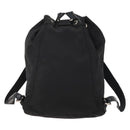 PRADA Backpack Nylon Black Silver Auth bs33265-2