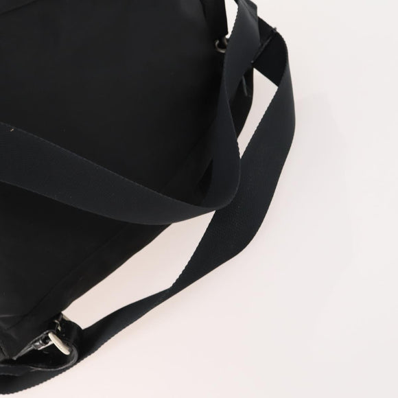 PRADA Backpack Nylon Black Silver Auth bs33265